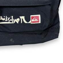Load image into Gallery viewer, QUIKSILVER Classic Surfer Skater Logo Spellout Graphic Black Rucksack Backpack Bag