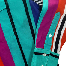 Load image into Gallery viewer, Vintage Panhandle Slim Made In USA Striped Cowboy Western Long Sleeve Button-Up Shirt