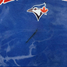 Load image into Gallery viewer, MLB TORONTO BLUE JAYS Embroidered Baseball Logo Spellout Tie Dye Pullover Hoodie