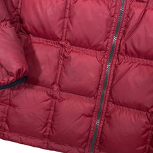 Load image into Gallery viewer, Early 00's TIMBERLAND Duck Down Feather Fill Reversible Black Red Padded Puffer Jacket