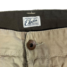 Load image into Gallery viewer, EDWIN "55 Chino" Classic Beige Straight Leg Cotton Chino Trousers
