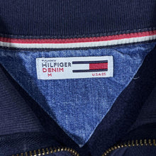 Load image into Gallery viewer, Tommy Hilfiger Denim Embroidered Logo Navy Blue 1/4 Zip Pullover Sweatshirt