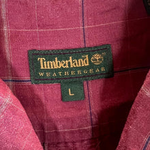 Load image into Gallery viewer, Vintage Timberland Weathergear Red Check Ramie Cotton Open Collar Short Sleeve Shirt
