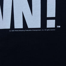 Load image into Gallery viewer, Vintage WWF (1999) The Rock “Layeth The Smacketh Down!” Wrestling Black T-Shirt