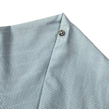 Load image into Gallery viewer, JACK WOLFSKIN "Travel" Embroidered Mini Logo Blue Check Outdoor Hiking Long Sleeve Shirt