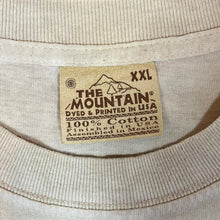 Load image into Gallery viewer, Vintage THE MOUNTAIN (2001) Tiger Animal Wildlife Graphic Cream Tie Dye T-Shirt
