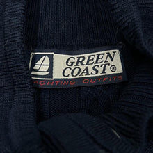 Load image into Gallery viewer, Vintage GREEN COAST Yatching Outfit Made In Italy Cable Knit 1/4 Zip Pullover Sweater Jumper