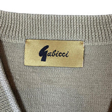 Load image into Gallery viewer, Vintage GABICCI Grandad Patterned Acrylic Wool Knit V-Neck Sweater Jumper