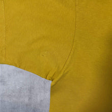 Load image into Gallery viewer, Early 00's GAP Athletic Made In USA Logo Spellout Graphic Yellow Short Sleeve T-Shirt