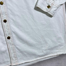 Load image into Gallery viewer, Early 00's Atlas For Men Embroidered Native Cowboy Western White Cotton Long Sleeve Shirt