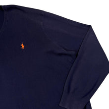 Load image into Gallery viewer, POLO RALPH LAUREN "Pima Cotton" Classic Embroidered Mini Logo V-Neck Sweater Jumper