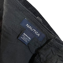 Load image into Gallery viewer, NAUTICA Classic Black Cotton Corduroy Cord Straight Leg Trousers