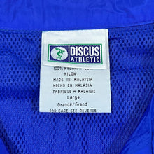 Load image into Gallery viewer, Vintage 90's DISCUS ATHLETIC Embroidered Mini Logo Colour Block Windbreaker Jacket