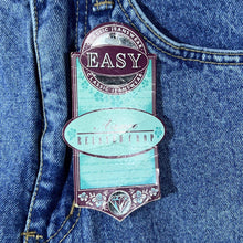 Load image into Gallery viewer, Vintage EASY JEANS “Azure” Relaxed Crop Fit Zip Fly Blue Denim Jeans