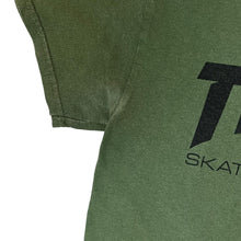 Load image into Gallery viewer, THRASHER MAGAZINE Classic Skater Logo Spellout Khaki Green Graphic T-Shirt