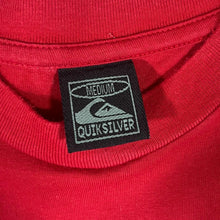 Load image into Gallery viewer, Early 00's QUIKSILVER Surfer Skater Logo Spellout Graphic Red T-Shirt