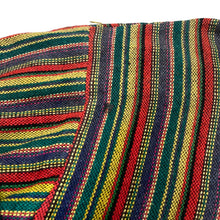 Load image into Gallery viewer, Vintage 90's MADE IN INDIA Multi Colour Blanket Striped Wool Button Collared Sweater Cardigan