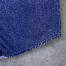 Load image into Gallery viewer, Vintage TG-18 Cowboy Western Lace Panel Blue Denim Long Sleeve Cotton Shirt