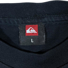 Load image into Gallery viewer, Early 00's QUIKSILVER Classic Surfer Skater Logo Faded Black Cotton T-Shirt