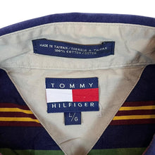 Load image into Gallery viewer, Vintage TOMMY HILFIGER Multi Striped Mini Crest Logo Long Sleeve Button-Up Shirt