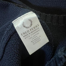 Load image into Gallery viewer, Vintage FRED PERRY Embroidered Mini Logo V-Neck Knit Sweater Jumper