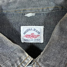 Load image into Gallery viewer, Vintage Arizona Jeans Cowboy Western Grey Denim Popper Long Sleeve Shirt