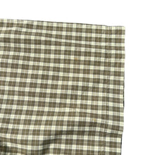 Load image into Gallery viewer, Vintage TOMMY HILFIGER Brown Beige Plaid Check Mini Logo Short Sleeve Cotton Shirt