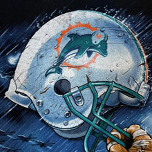 Load image into Gallery viewer, Early 00's NFL Team Apparel MIAMI DOLPHINS Football Logo Spellout Graphic T-Shirt
