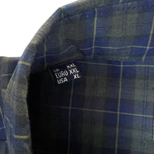 Load image into Gallery viewer, Barbour "Tailored Fit" Navy Blue Green Tartan Check Long Sleeve Button-Up Cotton Shirt