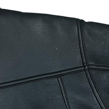 Load image into Gallery viewer, Early 00's EVOLUTION Leatherlike Classic Black Faux Leather Effect Zip Bomber Jacket