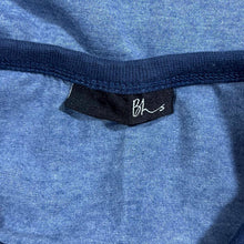 Load image into Gallery viewer, Vintage BHS (2004) The Simpsons "Without TV" TV Show Blue Ringer T-Shirt