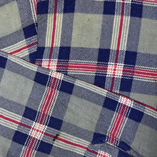 Load image into Gallery viewer, Vintage Checkout Khaki-Grey Navy Red Plaid Check Long Sleeve Cotton Flannel Shirt