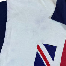Load image into Gallery viewer, Vintage BARBARIAN Rugby Wear Union Jack Flag Colour Block Long Sleeve Rugby Polo Shirt