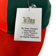 Load image into Gallery viewer, Deadstock Vintage Drew Pearson (1992) NCAA MIAMI HURRICANES Colour Block Embroidered Baseball Cap