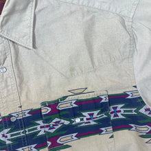 Load image into Gallery viewer, Vintage Rustler By Wrangler Cowboy Western Aztec Patterned Popper Short Sleeve Shirt