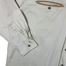 Load image into Gallery viewer, ATLAS FOR MEN Cowboy Western Embroidered Shoulder Panel Cream Long Sleeve Shirt