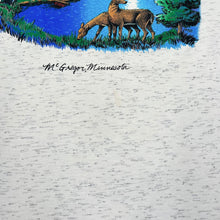 Load image into Gallery viewer, Vintage 90's Alore MCGREGOR, MINNESOTA Souvenir Nature Wildlife Spellout Graphic Single Stitch T-Shirt