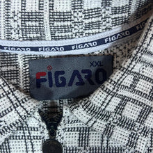 Load image into Gallery viewer, Vintage 90's FIGARO Check Patterned 1/4 Zip Long Sleeve Flannel Polo Shirt
