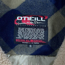 Load image into Gallery viewer, Early 00's O'Neill Skater Surfer Plaid Check Lightly Padded Wool Blend Bomber Jacket