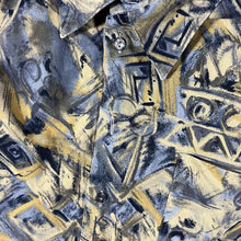 Load image into Gallery viewer, Vintage Angelo Litrico Crazy Abstract Patterned Long Sleeve Viscose Cotton Blend Shirt