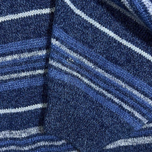 Load image into Gallery viewer, Vintage 90's Casual Club Blue Mix Striped Acrylic Blend Knit Sweater Jumper