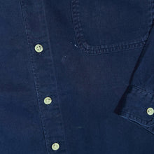 Load image into Gallery viewer, Vintage COLUMBIA Classic Navy Blue Cotton Long Sleeve Button-Up Shirt