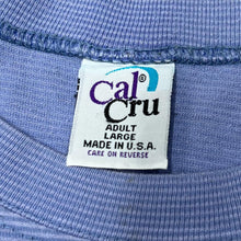Load image into Gallery viewer, Vintage 90's Cal Cru NEW YORK CITY Souvenir Spellout Graphic Striped Single Stitch T-Shirt