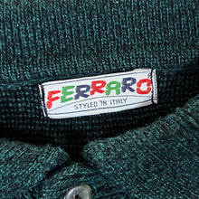 Load image into Gallery viewer, Vintage 90's FERRARO Italian Knit Embroidered Patterned Collared Sweater Jumper