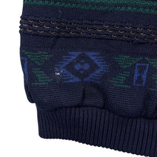 Load image into Gallery viewer, Vintage 90's Black Suede Leather 3D Crazy Knit Panel Button Bomber Jacket