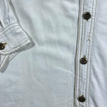 Load image into Gallery viewer, Vintage DeSigner's Club Cowboy Western Embroidered Native White Long Sleeve Shirt
