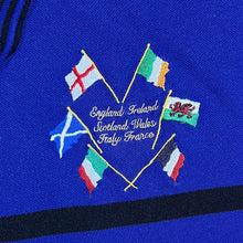 Load image into Gallery viewer, Guinness Six Nations Rugby Embroidered Black Blue Grey Short Sleeve Polo Shirt