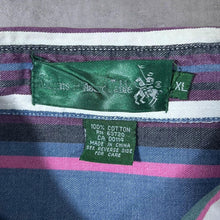 Load image into Gallery viewer, Vintage Knights Of The Round Table Multi Striped Long Sleeve Button-Up Cotton Shirt