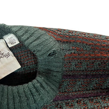 Load image into Gallery viewer, Vintage 90's Angelo Litrico C&A Grandad Patterned Acrylic Wool Knit Sweater Jumper