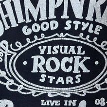 Load image into Gallery viewer, Vintage ROCKAWAY "Visual Rock Stars" Spellout Graphic Faded Black T-Shirt